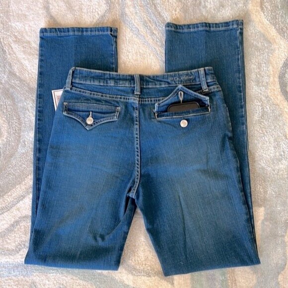 Blue Boot Cut Jeans - Picture 1 of 12